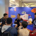 Sekjen LOC FIBA Basketball World Cup 2023 Indonesia Junas Miradiarsyah dalam sesi jumpa media di Kota Kasablanka, Minggu (25/6/2023) siang.