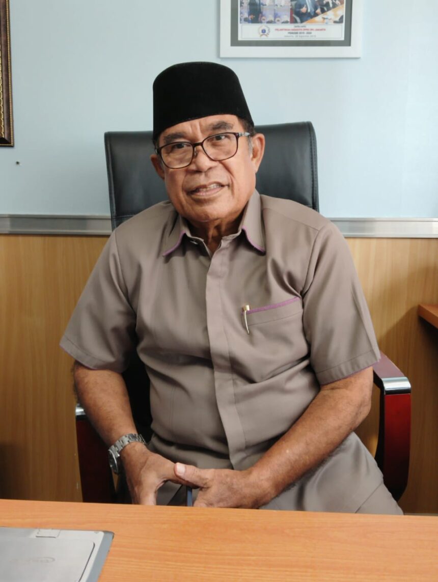Anggota DPRD DKI Jakarta Fraksi Nasdem, Hasan Basri Umar. (Foto sofian/ipol.id)