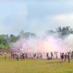 Kerusuhan pendukung sepak bola di Bogor, Foto : Tangkap Layar Tiktok @info_bogor_timur