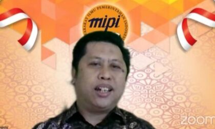 Sekretaris Jenderal (Sekjen) MIPI Baharuddin Thahir dalam webinar bertajuk Mengurai Konsep dan Praktek Wakil Pemerintah Pusat Dalam Sistem Pemerintahan Indonesia, Sabtu (17/6). Foto: Tangkapan layar