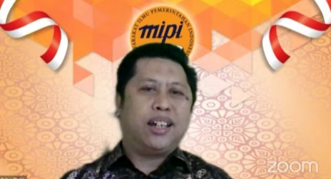 Sekretaris Jenderal (Sekjen) MIPI Baharuddin Thahir dalam webinar bertajuk Mengurai Konsep dan Praktek Wakil Pemerintah Pusat Dalam Sistem Pemerintahan Indonesia, Sabtu (17/6). Foto: Tangkapan layar