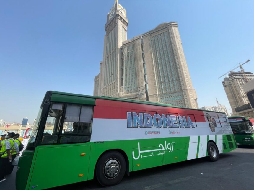 Ada lima rute bus shalawat di Makkah sesuai wilayah hotel jemaah dengan tiga terminal, yaitu: Syib Amir, Bab Ali, dan Jiad. Foto: Kemenag