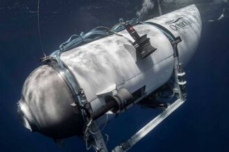 Tampak Kapal Selam Titanic yang meledak dan menewaskan krunya. Foto: OceanGate