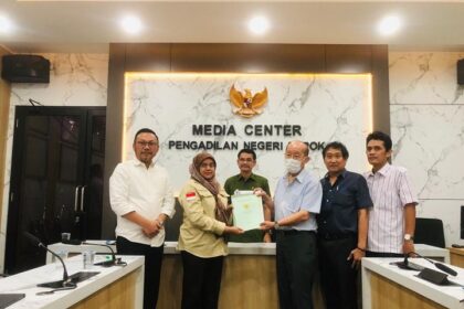 Pengambilan ganti kerugian (Konsinyasi) pengadaan tanah pembangunan Jalan Tol Cinere-Jagorawi yang berlokasi di Kelurahan Limo, Kecamatan Limo, Kota Depok, Jawa Barat, di Pengadilan Negeri (PN) Depok berjalan mulus, Rabu, 14 Juni 2023. Foto: BPN Depok