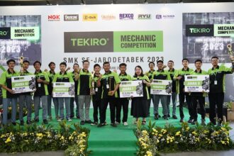 Tampak para juara Tekiro Mechanic Competition 2023 yang diadakan akhir pekan kemarin. Foto; Tekiro