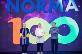 Menteri Ketenagakerjaan, Ida Fauziyah, meresmikan peluncuran fitur pemeriksaan norma ketenagakerjaan berbasis website Norma 100, Foto: Kemnaker