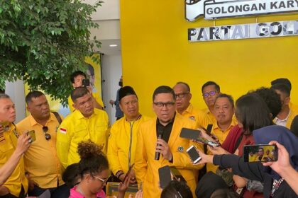 Wakil Ketua Umum DPP Partai Golkar, Ahmad Doli Kurnia di sela-sela Rakernas Partai Golkar, Minggu (4/6). (Foto Sofian /Ipol.id)