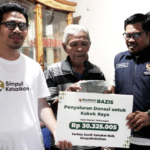 Badan Amil Zakat Nasional Baznas (Bazis) Provinsi DKI Jakarta menyalurkan bantuan untuk kakek Rayo yang dihimpun melalui Simpulkebaikan.id, Kamis ( 6/7/2023).
