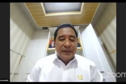 Ketua Umum Masyarakat Ilmu Pemerintahan Indonesia (MIPI), Bahtiar dalam webinar "Mencegah Penyebaran Bakteri Anthrax di Masyarakat", Rabu (12/7). Foto: Yudha Krastawan/Live Streaming