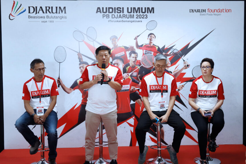 Program Director Bakti Olahraga Djarum Foundation yang juga Ketua PB Djarum, Yoppy Rosimin mengatakan Audisi Umum PB Djarum 2023 yang mengangkat tema #TeruskanSemangatJuara diselenggarakan dengan tujuan menjaga mata rantai pembinaan talenta-muda berbakat.