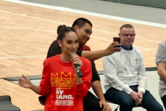 Panitia Pelaksana (LOC) FIBA Basketball World Cup 2023 Indonesia memperkenalkan Cinta Laura sebagai local ambassador kedua untuk event bola basket terbesar dunia tersebut di Jakarta pada Rabu (11/7/2022) atau 45 hari menjelang tip-off kejuaraan. Foto/ist