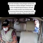 Taksi online diduga di hipnotis penumpangnya, izin untuk telepon temennya malah bawa kabur HP bapaknya, Foto : Instagram @terang_media.