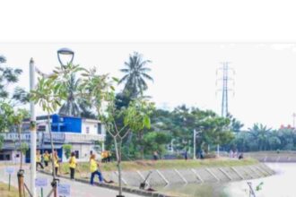 Waduk Kampung Rambutan di Jaktim.(foto dok Pemprov).