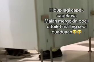 Dua pelajar sekolah digerebek di toilet mall, Foto: Instagram, @terang_media.