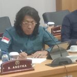 Anggota DPRD DKI Jakarta dari Fraksi Gerindra dan Komisi C, S Andhyka saat mengikuti rapat Komisi C.(foto Sofian/ipol.id)