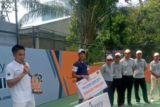 Indonesia berhasil mengamankan satu gelar tinggal putra melalui Rifki " Tole" Fitriadi pada Seri ketiga Harum Energy Men's World Tennis Tour 2023.