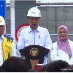 Presiden Jokowi meresmikan Jalan Tol Bengkulu-Taba Penanjung, di Kota Bengkulu, Kamis (20/07/2023)