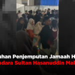 Kericuhan Penjemputan Jamaah Haji di Bandara Sultan Hasanuddin Makassar