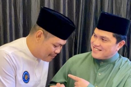 Ketua Umum Letho, Anshar Ilo (ki) ketika bertemu dengan Menteri BUMN Erick