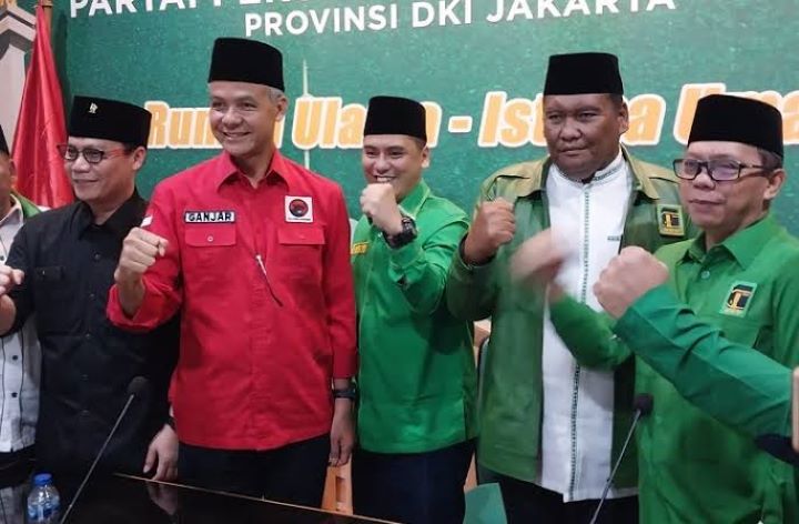 Bacapres PDIP, Ganjar Pranowo di acara PPP DKI Jakarta.(foto dok DPW PPP DKI Jakarta)
