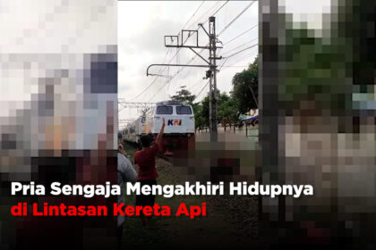 Pria Sengaja Mengakhiri Hidupnya di Lintasan Kereta Api