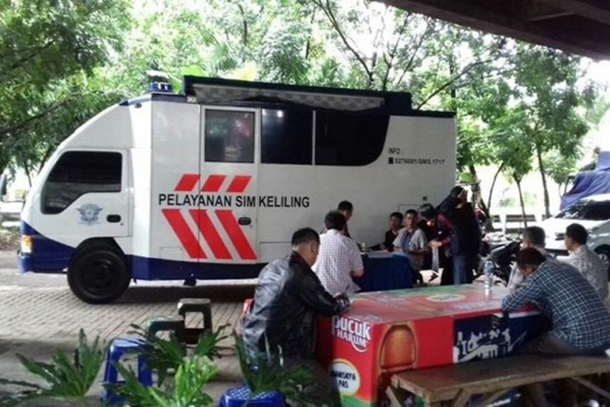 SIM keliling untuk wilayah DKI Jakarta ada di lima titik. Foto: Instagram @poldametro