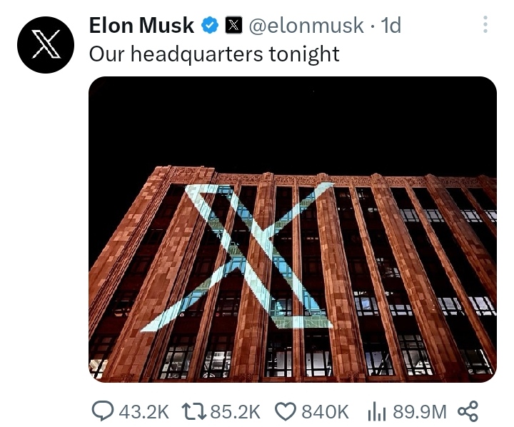 Elon musk mengganti logo twitter burung biru yang melegenda.