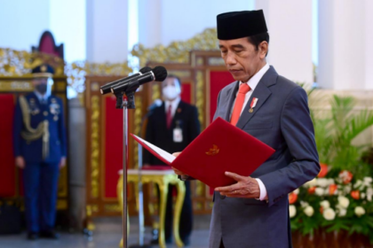 Presiden Jokowi lantik lima anggota baru Kabinet Indonesia Maju. Foto: Setneg