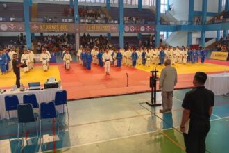 Pengurus Besar Persatuan Judo Seluruh Indonesia (PB PJSI) resmi menggelar Kejuaraan Nasional (Kejurnas) Judo tingkat pelajar dan mahasiswa pada 28 Juli 2023 - 30 Juli 2023. Foto: Ist