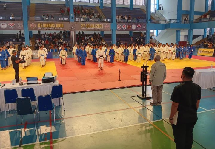 Pengurus Besar Persatuan Judo Seluruh Indonesia (PB PJSI) resmi menggelar Kejuaraan Nasional (Kejurnas) Judo tingkat pelajar dan mahasiswa pada 28 Juli 2023 - 30 Juli 2023. Foto: Ist