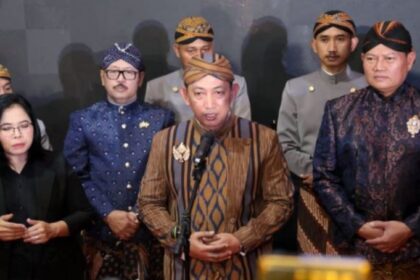Kapolri Jenderal Pol Listyo Sigit didampingi Panglima TNI, Laksamana Yudo Margono.
