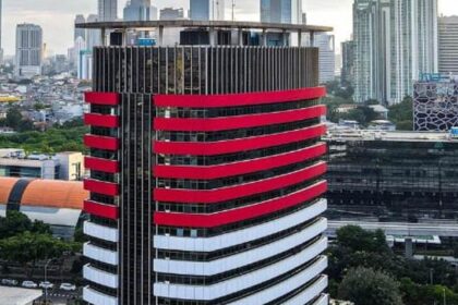 Gedung Merah Putih KPK. Foto: Instagram ilprincipino87_aerial_fpv