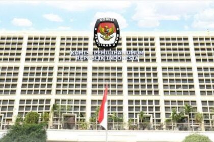 Gedung KPU RI di kawasan Jakarta Pusat.(foto dok KPU RI)