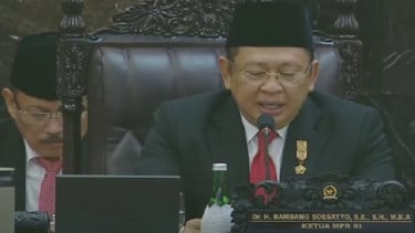 Ketua Majelis Permusyawaratan Rakyat Republik Indonesia (MPR RI) Bambang Soesatyo (Bamsoet) menyinggung soal status MPR yang tidak lagi menjadi lembaga tertinggi negara.