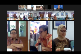 Suasana diskusi Antisipasi Pemilu dan Pilpres 2024: Peran Media Sosial yang Belum Beradab” yang dilaksanakan secara hybrid di Universitas Paramadina Jakarta.