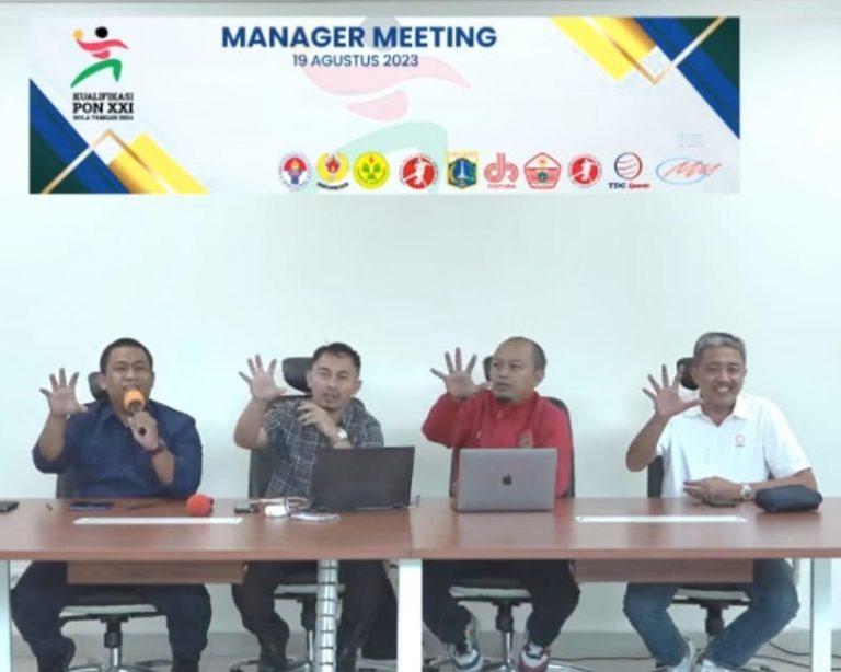 Ketua Umum PB ABTI, Zulfydar Zaidar Mochtar SE MM saat membuka drawing bola tangan melalui zoom meeting di Jakarta, Sabtu (19/8/2023). Foto/ist
