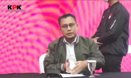Kabag Pemberitaan KPK, Ali Fikri. Foto: Live streaming YT KPK