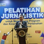 Indra Gunawan, sebagai keynote speech "Pelatihan Jurnalistik" yang berlangsung di Grand Mercure, Bandung, Jawa Barat, Selasa, 1 Agustus 2023. Foto/BPN