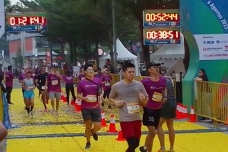 Lebih dari 1700 pelari sangat antusias mengikuti lomba lari Offline run BAF Lions Run 2023 yang digelar di QBIG, BSD City, Tangerang, Minggu (6/7).
