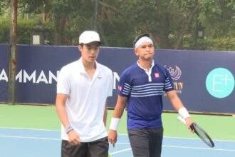 Ganda putra Indonesia Christhoper Rungkat dan Nathan Barki akhirnya berhasil tampil sebagai juara pada turnamen Amman BNI M25K World Tennis Tour seri pertama.