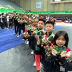 Timnas Wushu Junior Indonesia membuat kejutan dengan merebut 6 medali emas, 14 perak (11 Taolu dan 3 Sanda), dan 10 perunggu (6 Taolu dan 4 Sanda) pada Kejuaraan Asia Wushu Junior XI/2023 bertajuk 11th Asia Junior Wushu Championship 2023 yang berlangsung di Macao, 14-20 Agustus 2023. Foto/ist