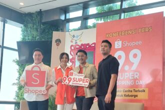 Shopee 9.9 Super Shopping Day bersama Ruben Onsu dan Sarwendah, Foto: Ipol.id, Vinolla