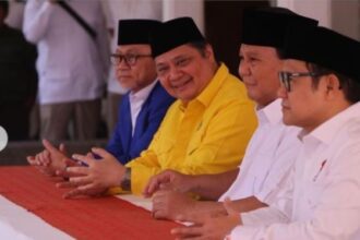 Bacapres Prabowo bersama Ketua Umum Golkar, Airlangga Hartarto.(foto dok pribadi)