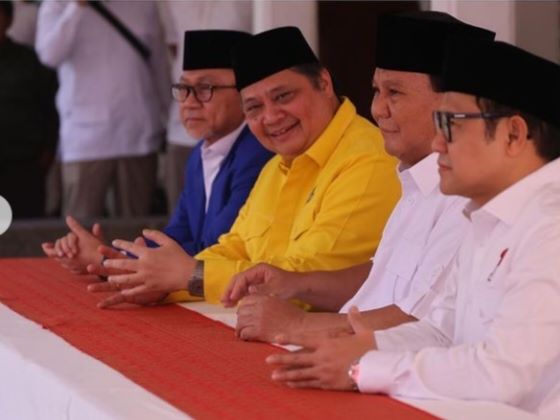 Bacapres Prabowo bersama Ketua Umum Golkar, Airlangga Hartarto.(foto dok pribadi)