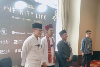 Puncak kegiatan dihadiri Menparekraf Sandjaga Uno, (UAS) Ustadz Abdul Somad, Founder & CEO Cinta Quran, Ustadz Fatih Karim serta ribuan hadirin lainnya yang memenuhi ballroom Pacifik Place. Foto/ist