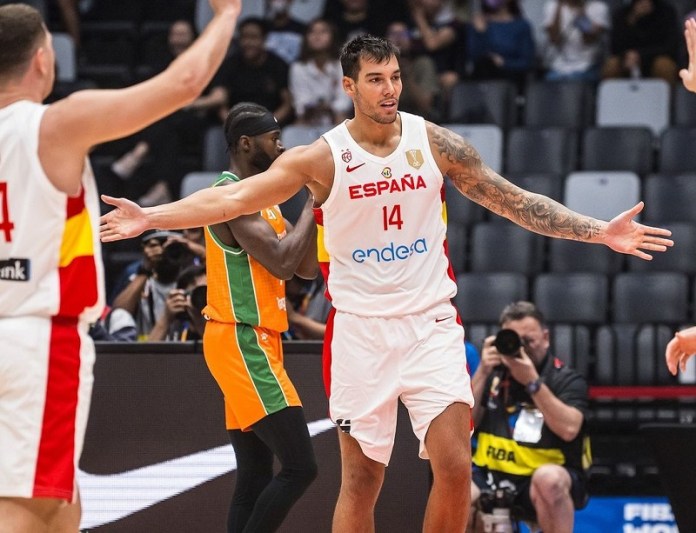 Spanyol vs Pantai Gading pada FIBA World Cup 2023 di Indonesia Arena. [Foto : Dok. FIBA]