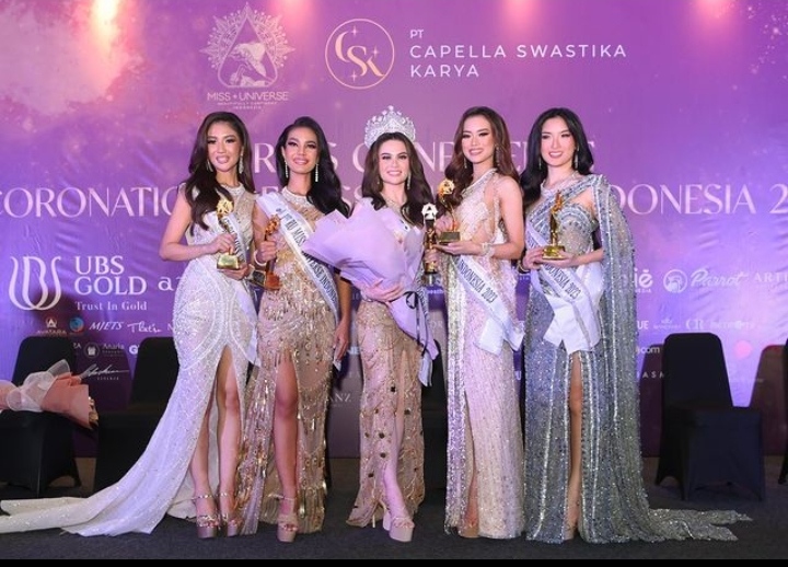 Paar pemenang Miss Universe Indonesia 2023.