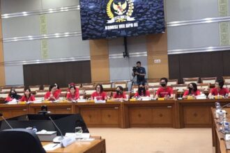 Perkumpulan Perjuang Anak Indonesia saat memenuhi undangan Komisi VIII DPR. Foto: Ist