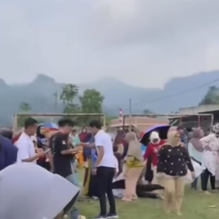 Ibu rumah tangga meninggal dunia setelah lomba balap karung, Foto: Instagram, @terang_media