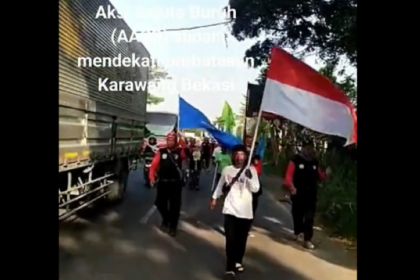 Hari ini 1 juta buruh turun ke jalan. Foto: Ist